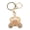 Pink, variant on Pumpkin Carriage Keychain Heart Shaped Decor Sparkle Rhinestones Princess Keyring, Blue (4.5 in / 11.5 cm)