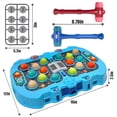 thumbnail image 3 of ToyM Hammer Mole Game for Toddler, Toys for 3-12 Year Old Boys and Girls, Kids Whack Pound Game,Gifts for 3-6+ Year Old Boys, Interactive Educational Toy with Sound and Light, PK Mode with 2 Hammers, 3 of 6