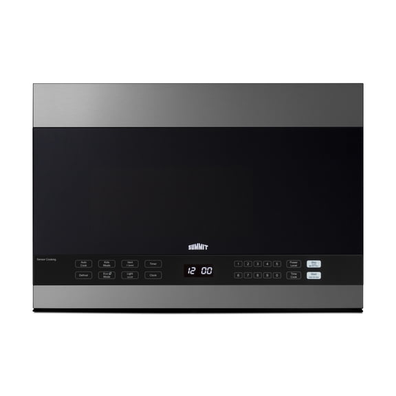 24" Wide Over-the-Range Microwave, Stainless Steel/Black