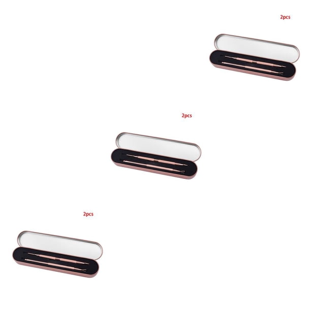 Minnieouse 2 uds removedor de cutículas de acero inoxidable raspador de esmalte de uñas herramientas para quitar uñas de manicura, oro rosa Type1 NO1 Minnieouse CBP142884