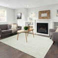 thumbnail image 2 of HOMERRY 9' x 12' Area Rug for Living Room Washable Bedroom Modern Plaid Carpet for Floor Decoration, Light Gray, 2 of 7