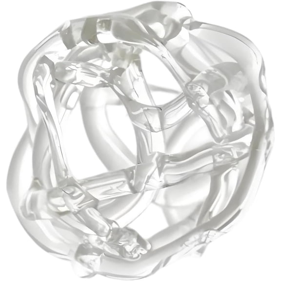 Glass Ball Floral Stems Holder, Artistic Twisted Design for Flower Arrangement, 5x6cm Decorative Vase Frog for Home Décor & Wedding Centerpieces