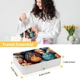 thumbnail image 5 of Easter Portable PU Leather Earring Organizer with Removable Compartment and Necklace Holder – Jewelry Stand Included, 5 of 6