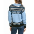 thumbnail image 2 of T Tahari womens  Johhny Collar Fairisle Pullover, s, Blue, 2 of 3