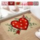 thumbnail image 1 of Felpudo de San Valentín 40x60cm - Felpuda antideslizante para puerta principal, alfombra de entrada interior/exterior, alfombra de poliéster con diseño festivo, 1 of 7