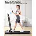 thumbnail image 3 of AQUVII 2 in 1 Portable Treadmill with Handle, 2.5HP Walking Pad Treadmill for Home , Under Desk Treadmill Max Capacity 265 lbs Gray, 3 of 9
