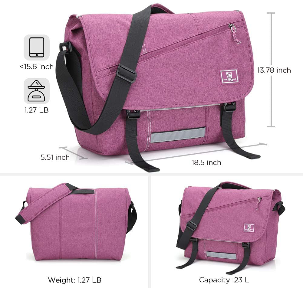 OIWAS Satchel Bags for Men Small Leisure Messenger Briefcase Shoulder Pack Crossbody Laptop Backpack for Men Women Teens