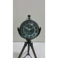 thumbnail image 2 of NAUTICAL MARITIME ~ BLACK FINISH CLOCK WITH TRIPOD DESKTOP ~ TABLE CLOCK DECOR, 2 of 3