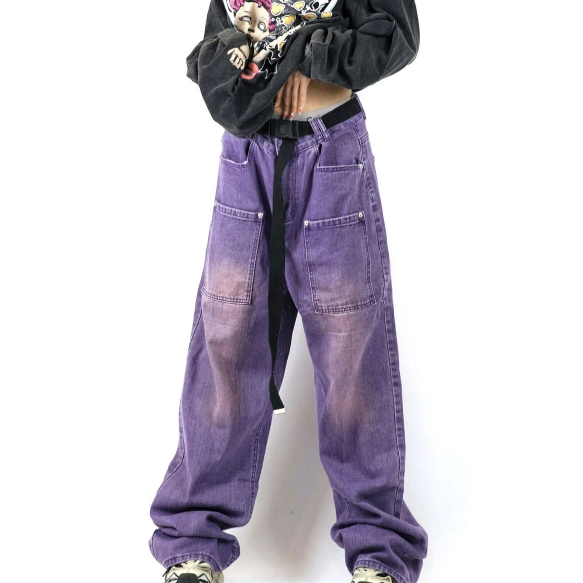 パンツ EARL SKATEBOARDS Web Jeans Purple M EARL SKATEBOARDS Web Jeans Purple M