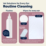 Vetnique OticBliss Dog Ear Cleaning Ear Wipes for Dogs and Cats, 100ct