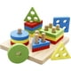 thumbnail image 1 of Rompecabezas de madera Lewo, juego de apilamiento geométrico, juego de clasificación de colores y formas, juguete de aprendizaje para niños pequeños, 1 of 8