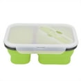 thumbnail image 1 of Eatbuy Boîte à Lunch Pliante boîte à Lunch-Portable de qualité Alimentaire Silicone boîte à Lunch Pliante conteneur de Stockage des Aliments 1L(Vert), 1 of 8