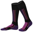 thumbnail image 1 of Calcetines de esquí gruesos cálidos de invierno Medias al aire libre Mujeres () Púrpura Negro 2 piezas Barbie Nuevos Originales, 1 of 7
