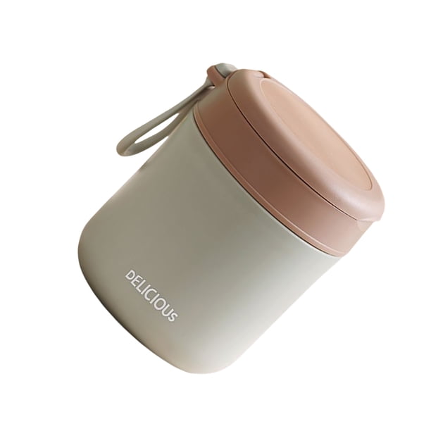 Cateissary Taza de desayuno, taza de café, tarro de leche, accesorios para el hogar de acero inoxidable para mantener el calor, contenedor de agua de mano Mostrada Verde claro Cateissary HA080704-01