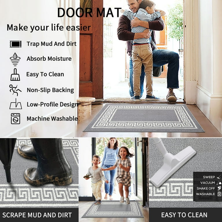 Indoor Doormat, Front Door Mat for Entrance Machine Washable