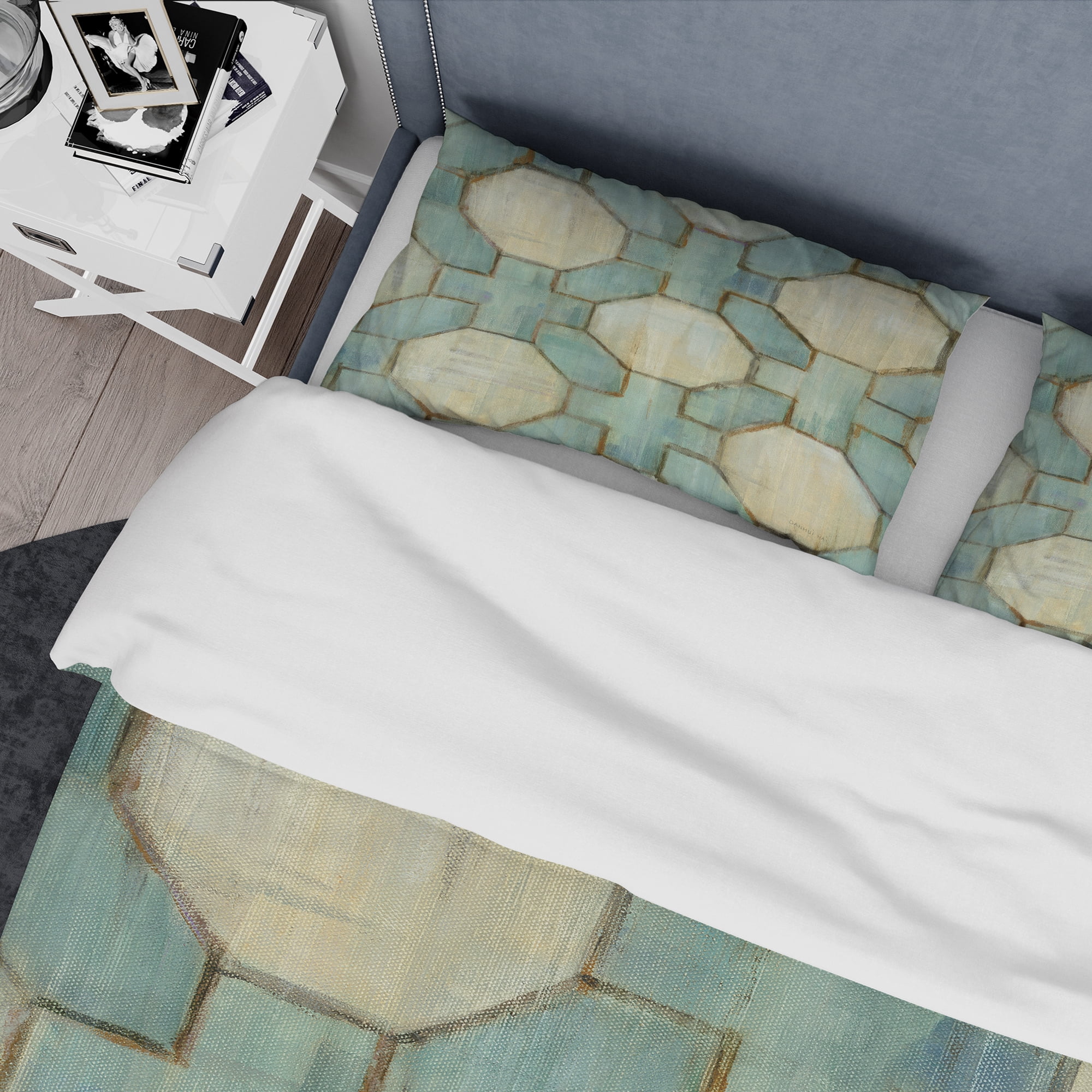 Designart 'Geometric Title Element' Geometric Duvet Cover Set