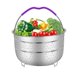 thumbnail image 1 of Cesta de vapor de acero inoxidable 304, olla arrocera, olla a presión, cesta de vapor resistente al calor, cesta de lavado de frutas multifuncional, 1 of 1