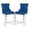 Blue, variant on Tcbosik Bar Stools Set of 2, Modern Velvet Counter Height Barstools with Chromed Metal Legs, Upholstered Kitchen Island Chair with Button Tufted Back, 25.2"H Seat, Light Blue