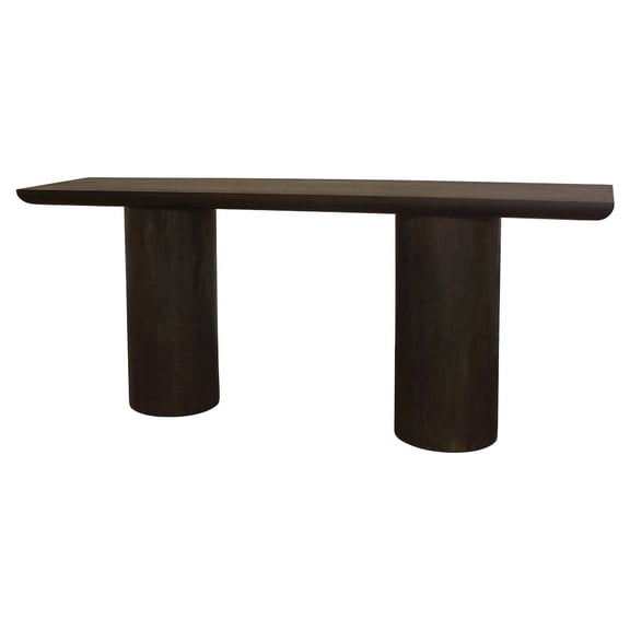 Moti Sullivan 72" Solid Wood Console Table in Dark Brown Finish