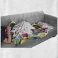 thumbnail image 6 of Happy Birthday Soft Flannel Fleece Throw Blanket, Baby Cat and Dogs with Flags and Balloons Celebrating Party Illustration, Cozy Plush for Indoor and Outdoor Use, 70" x 90", Multicolor, by Ambesonne, 6 of 6