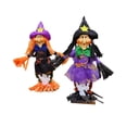 thumbnail image 2 of 2 piezas de espantapájaros de Halloween, decoración de figuras de espantapájaros, adorno de pie para otoño mago, 2 of 9