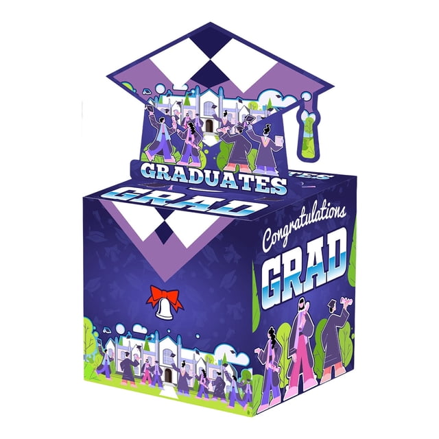 Graduation Decorations, Ngxiha 2026 Graduation Money Box, Money Box for Cash Gift, Cash Gift Box, Graduation Party Money Holder Box, Congrats Grad Decorations for High School & College