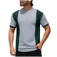 thumbnail image 2 of Ceisia Men's Spring Gift Casual Color Blocked Round/Crew Neck Short Sleeve Shirt - Comfortable Daily Outdoor Wear, 2 of 8