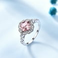 thumbnail image 2 of Pink Morganite Engagement Ring for Women Sterling Silver Ginger Lyne Collection, 2 of 7