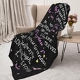 thumbnail image 4 of to My Wife Custom Name Blanket, Gifts for Wife Women from Husband, Personalized Throw Blankets for Couch Travel, Soft Present for Anniversary Wedding Birthday Valentines Christmas, 60"x50", 4 of 5