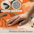 thumbnail image 6 of ODIKA 9'x12' Orange Blossom Timeless Floral Design Washable Area Rug Elegant Vintage Garden VII Inspired Patterns Non-Shedding, Easy Care for Master Suite, California King, Under Bed, 6 of 7