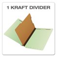 thumbnail image 4 of End Tab Classification Folders, 1 Divider, Letter Size, Pale Green, 10/box | Bundle of 2 Boxes, 4 of 5