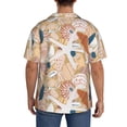 thumbnail image 3 of Sikiie Tropical Beach Sea Shell Men's Wrinkle Free Untucked Cuban Shirt Business Casual Button Down Shirts Short Sleeve ShirtMedium, 3 of 5