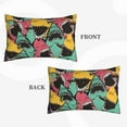 thumbnail image 4 of Naloa Angry Shark Pattern Pillowcase, Throw Pillowcase, Wrinkle-Free, Stain-Resistant with Hidden Zipper for Bedroom Sofa - 20"x30", 4 of 9