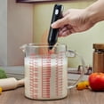 thumbnail image 6 of Glass Measuring Cup-[insulated Handle | V-shaped Spout]-made Of High Borosilicate Cup For Kitchen Or Restaurant  Easy To Read 2000 Ml (64 Oz 8 Cup), 6 of 8
