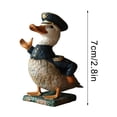 thumbnail image 2 of Limited Stock, Veterans Tribute Duck Ornament, Ceramic Material, Hand-Painted Design, 4-inch Size, for Home Decor, Military Gift, Ornamental Home Accent, Family Room Decor Akmoler | Resin, H, 2 of 9