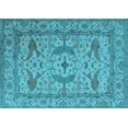 thumbnail image 1 of Ahgly Company Indoor Rectangle Oriental Light Blue Industrial Area Rugs, 2' x 5', 1 of 4