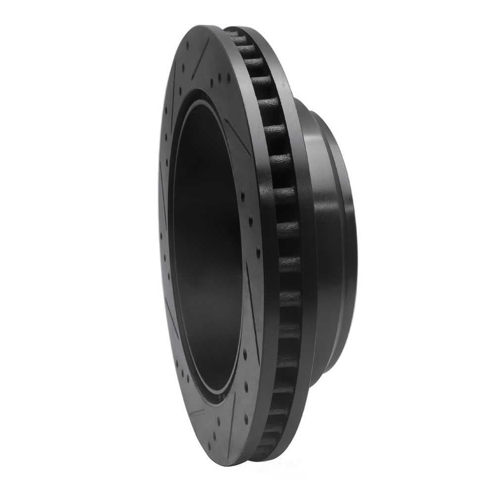Dynamic Friction Company 633-54208R DFC Brake Rotor - Drilled And Slotted - Black
