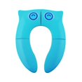 thumbnail image 1 of Orinal de viaje plegable, antideslizante, fácil de quitar, para niños pequeños y niños, almohadilla de silicona, funda de asiento de inodoro portátil reutilizable para el hogar, se adapta a, 1 of 5