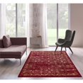 thumbnail image 2 of Princess 5x7  Vintage Oriental Area Rug  813A in Bone Burgundy, 2 of 6