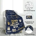 thumbnail image 2 of 80th Birthday Gifts for Men, 80th Birthday Gifts for Him, 80 Year Old Birthday Gifts for Men, 80th Blanket 80th Birthday Decorations for Men, Gift for 80th Birthday Men, Navy Blue Blanket 50Lx60W Inch, 2 of 6