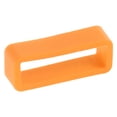 thumbnail image 4 of Uxcell Watch Band Strap Loops Silicone Watch Holder Keeper for 22mm Width Watch Band, Orange 4 Pack, 4 of 5