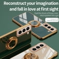 thumbnail image 5 of Allytech Compatible for Galaxy S22 Plus 5G Case with Ring Holder Kickstand Magnetic, Shockproof Soft TPU Bumper Cover Electroplated Protective Case for Samsung Galaxy S22 Plus 5G, Black, 5 of 9