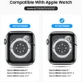 thumbnail image 5 of ANTHOUSE Compatible for Apple Watch 42mm 44mm 45mm with Bumper Case Cover, Clear Crystal Men Women Durable Sport Transparent Protective Bands for iWatch Series 8 7 6 5 4 3 2 1 SE, 5 of 13