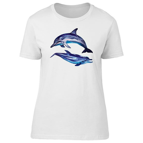 Two Happy Dolphins T-Shirt Men -Image by Shutterstock, Male x-Large