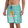 thumbnail image 2 of Salouo Dogs Loves Bath Pattern Swim Trunks for Men,Men's Hawaiian Bathing Suit Swimsuits Quick Dry Swimming Board Shorts Beach Shorts with Pockets-Small, 2 of 6