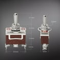 thumbnail image 2 of Heavy Duty Waterproof Toggle Switch 20A125VAC Momentary On Off (On) Pack of 3, 2 of 10