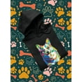 thumbnail image 3 of Colorful Welsh Corgi Walking Hoodie Men -Image by Shutterstock, Male XX-Large, 3 of 4