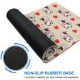 thumbnail image 6 of Long Mouse Pads for Desk,Beige Cow Heart Pattern Desk Mats on Top Of Desks, Desk Mouse Pad Extra Large with 3mm Non-Slip Base and Stitched Edge for Gaming,Office,Work,Home 31.5"x11.8", 6 of 6