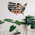 thumbnail image 5 of Handcrafted Wooden USA Map Wall Art with American Flag Design Rustic Patriotic Decor for Home or Office, 24x16 Inches, 5 of 5
