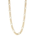 thumbnail image 2 of Jordan Blue NYC 14k gold plated Sterling silver Men's 18" figaro chain necklace, 2 of 2